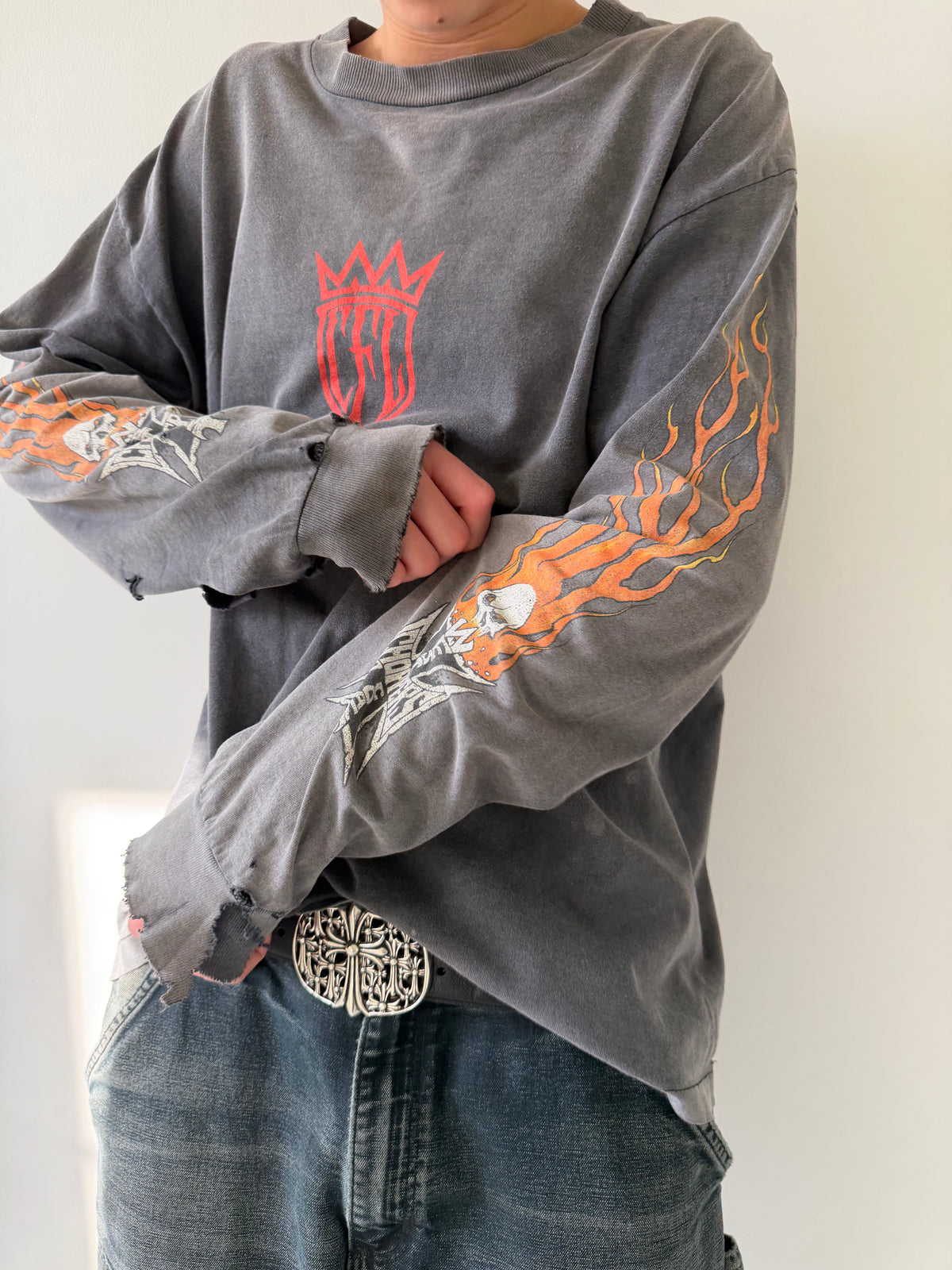 Deep Faded West Coast Choppers "Cfl" Long-sleeve - XL (23x28.5)