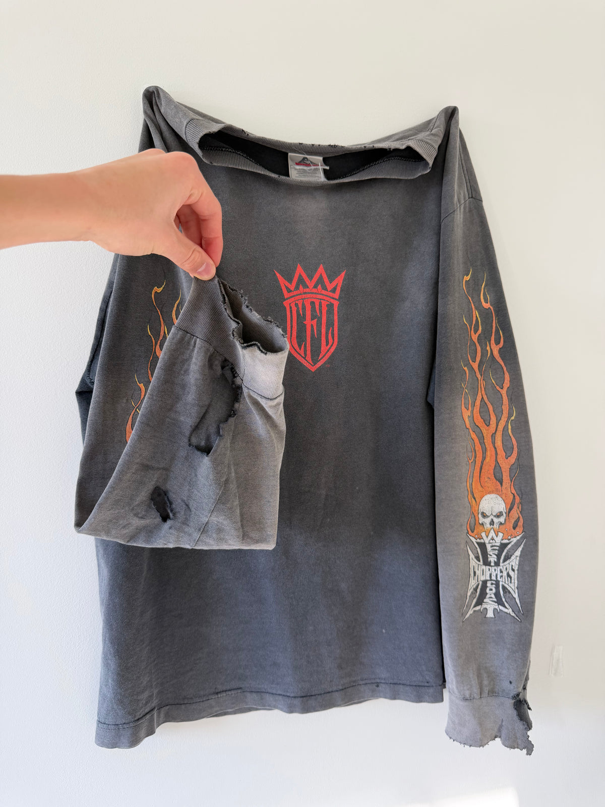 Deep Faded West Coast Choppers "Cfl" Long-sleeve - XL (23x28.5)