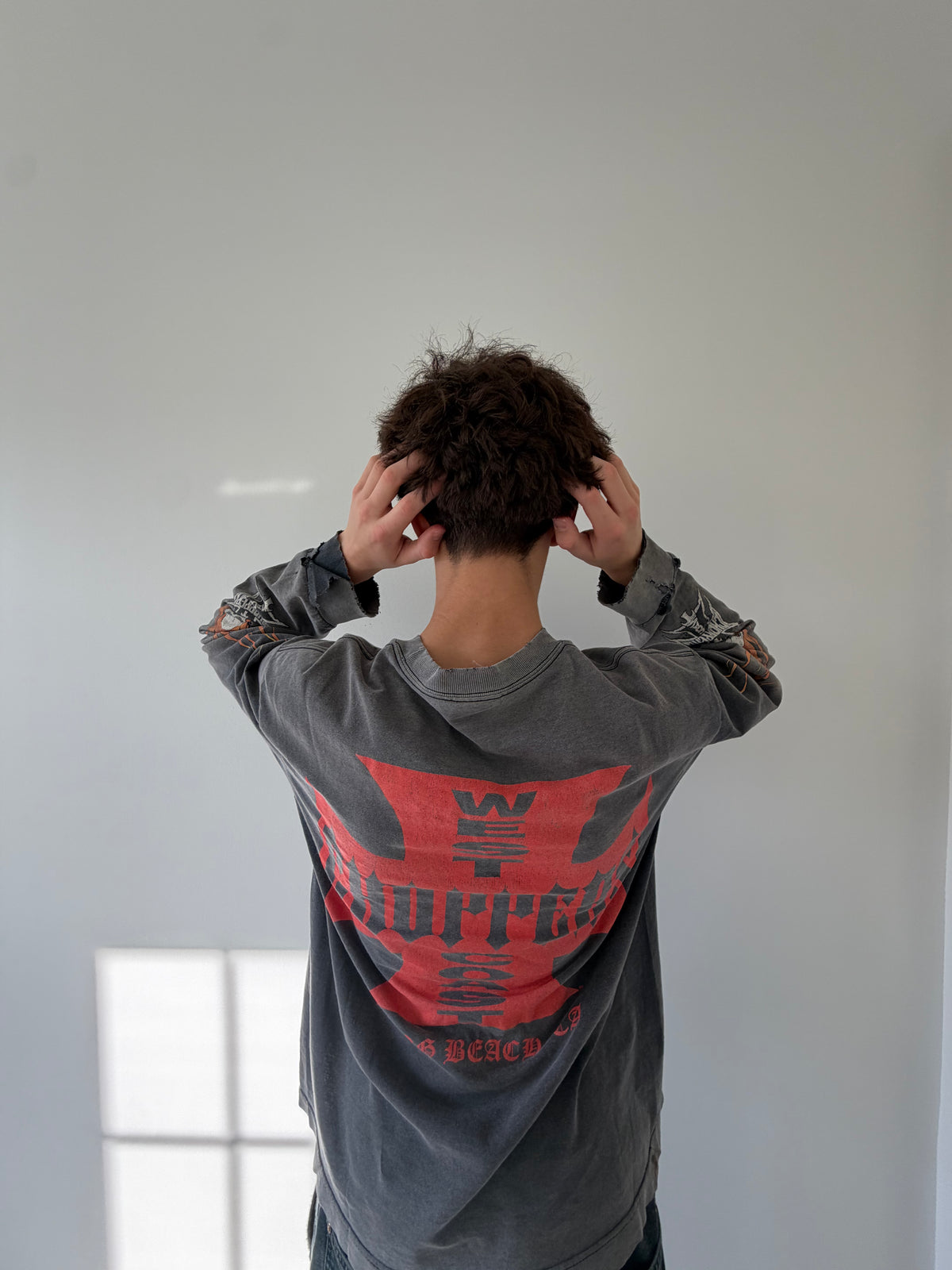 Deep Faded West Coast Choppers "Cfl" Long-sleeve - XL (23x28.5)
