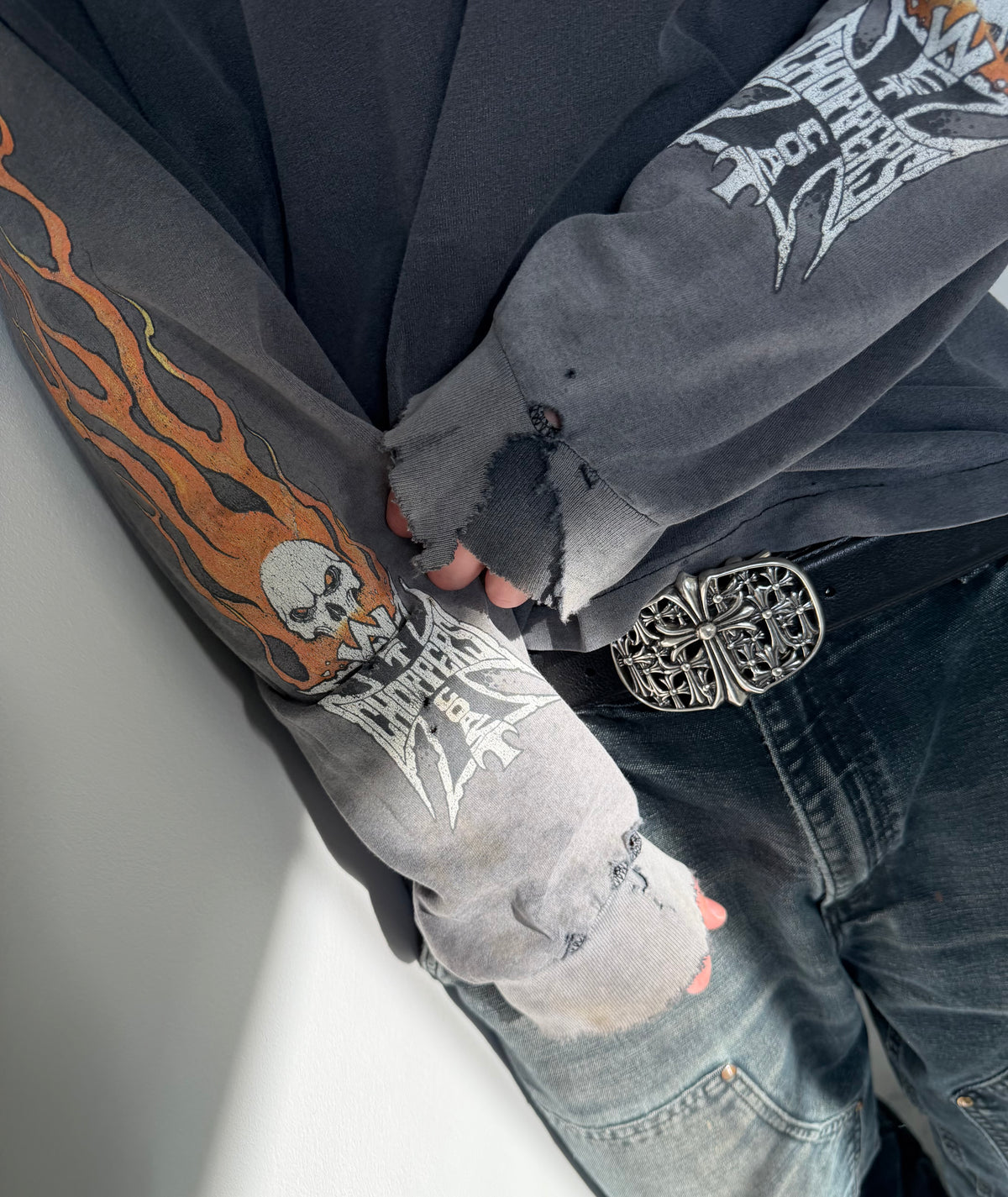 Deep Faded West Coast Choppers "Cfl" Long-sleeve - XL (23x28.5)