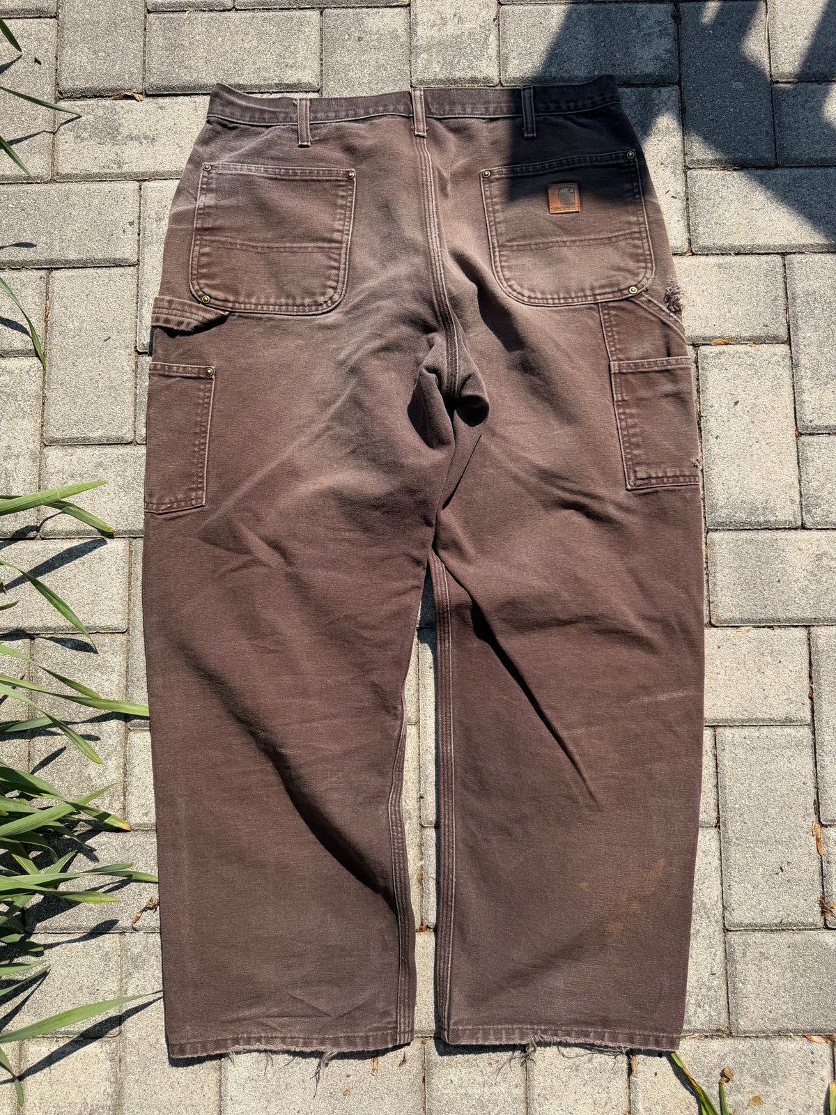 Faded and Thrashed Brown Double Knee | 36x30