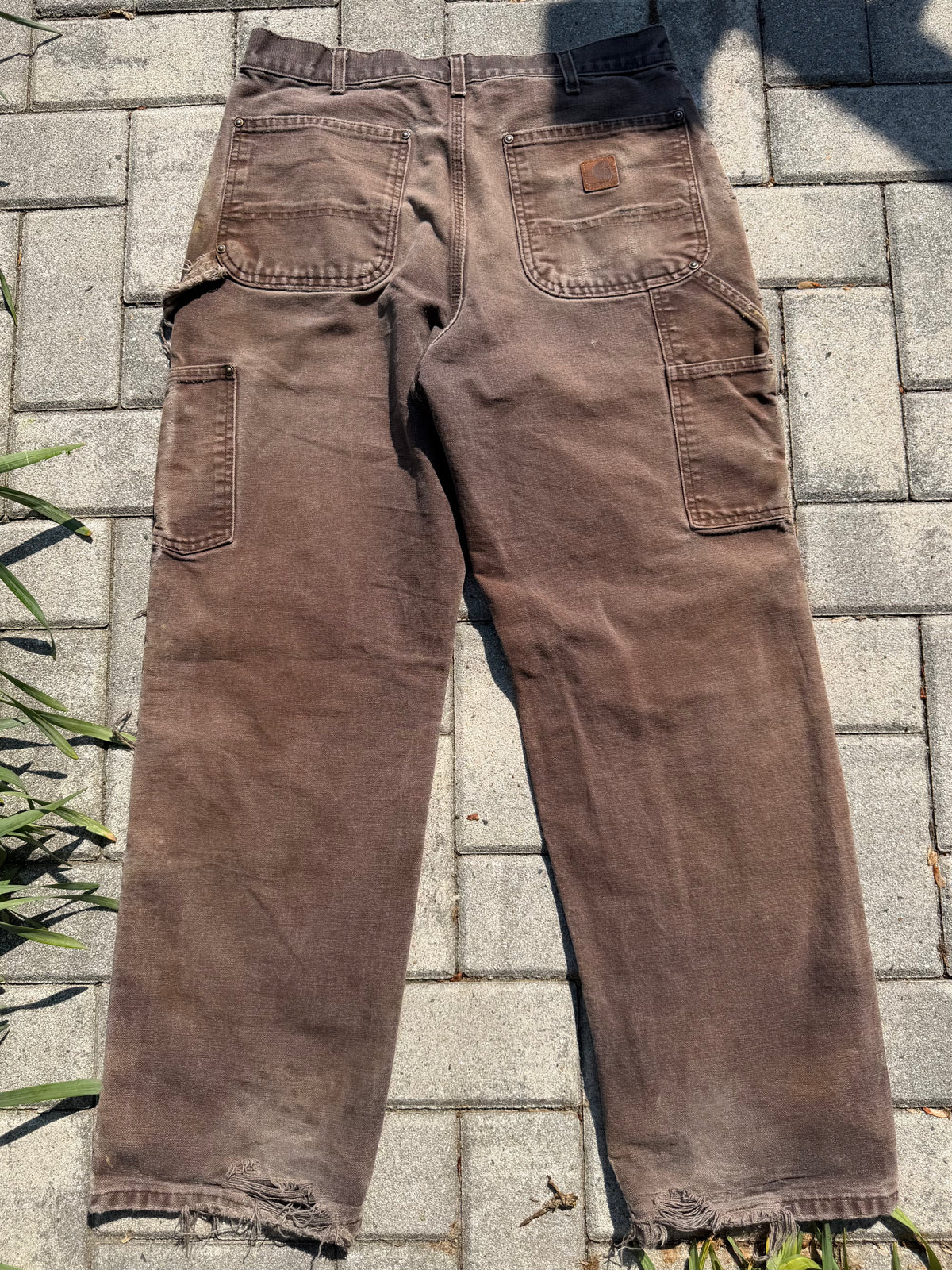 Faded and Thrashed Brown Double Knee | 32x30