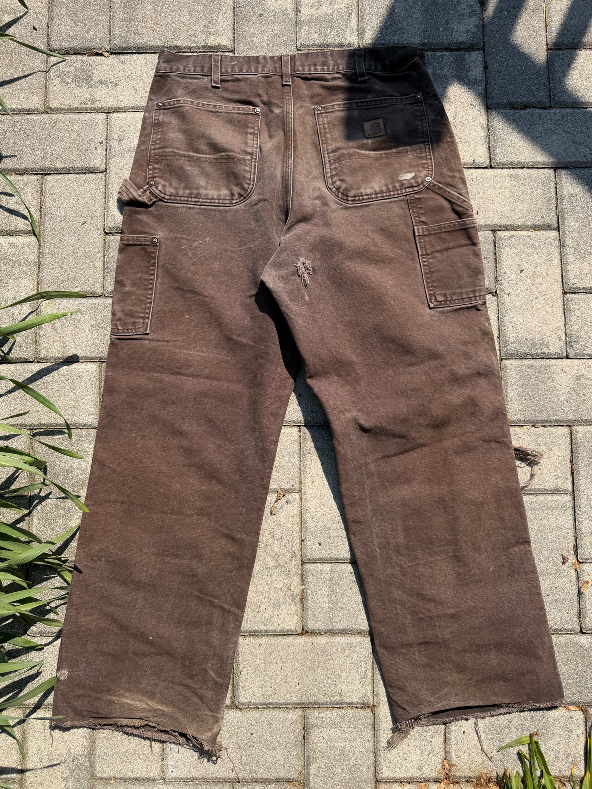 Faded and Thrashed Brown Double Knee | 32x30