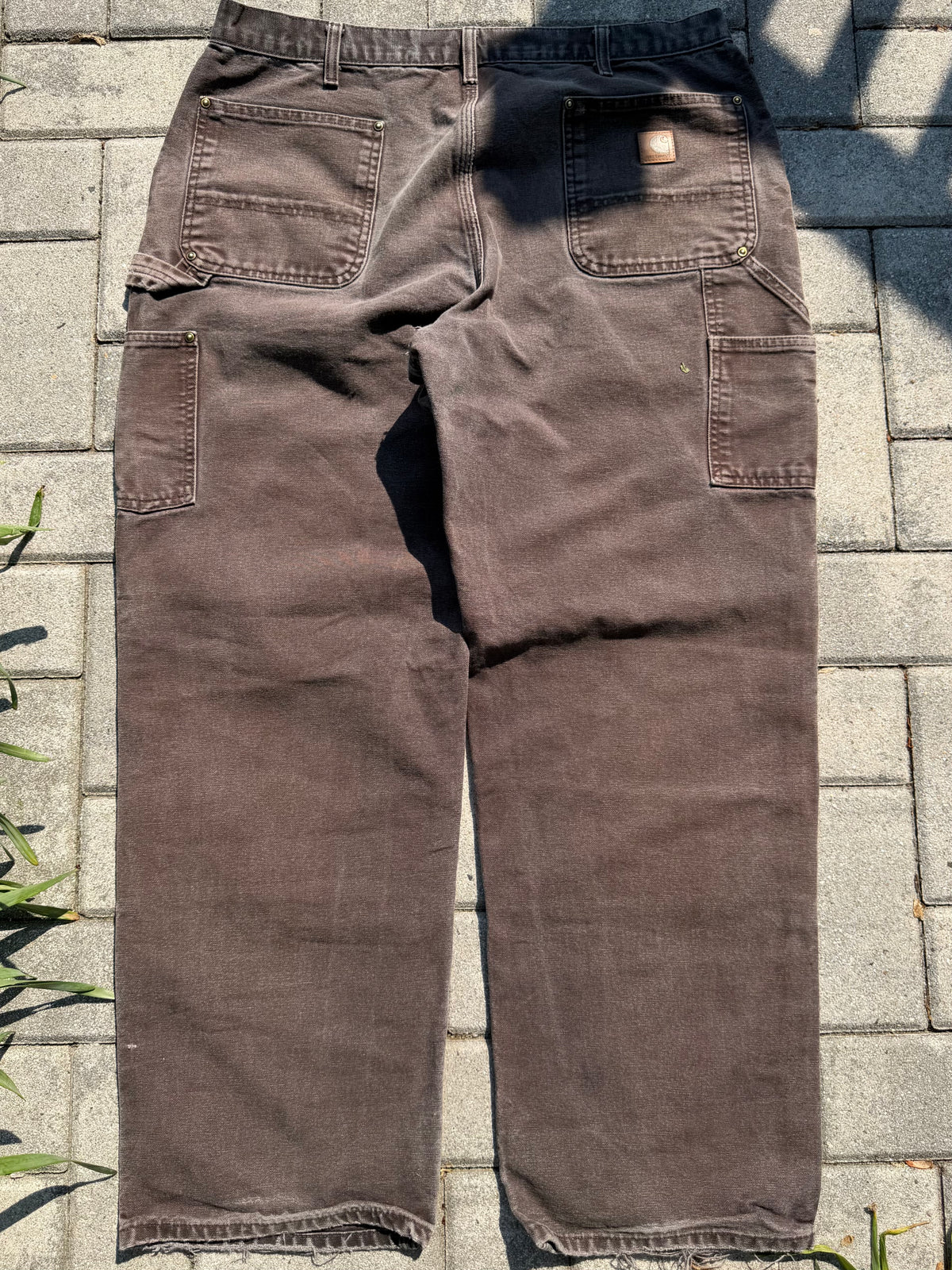 Faded and Thrashed Brown Double Knee | 38x32