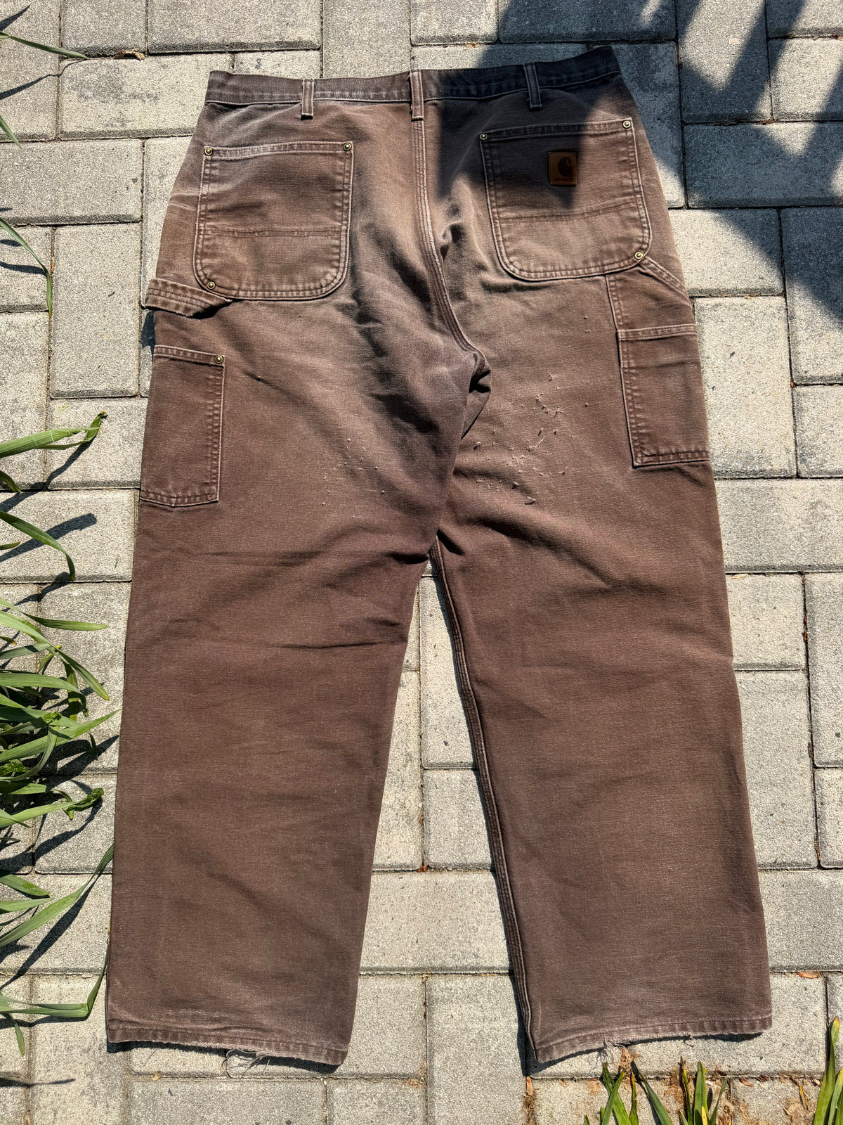 Faded and Thrashed Brown Double Knee | 36x30