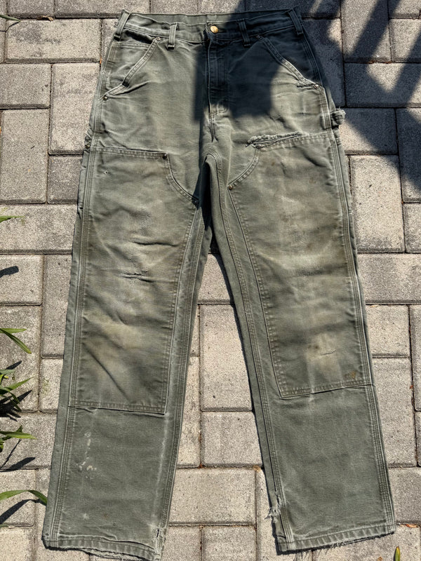 Faded and Thrashed Matcha Double Knee | 30x29