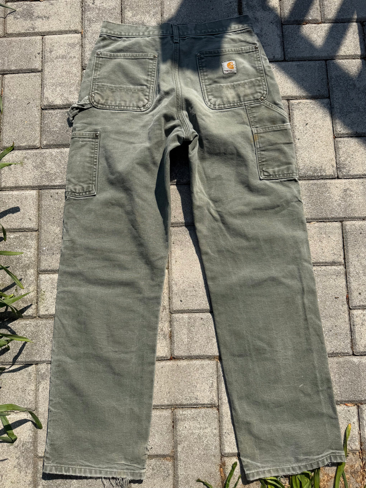 Faded and Thrashed Matcha Double Knee | 30x29