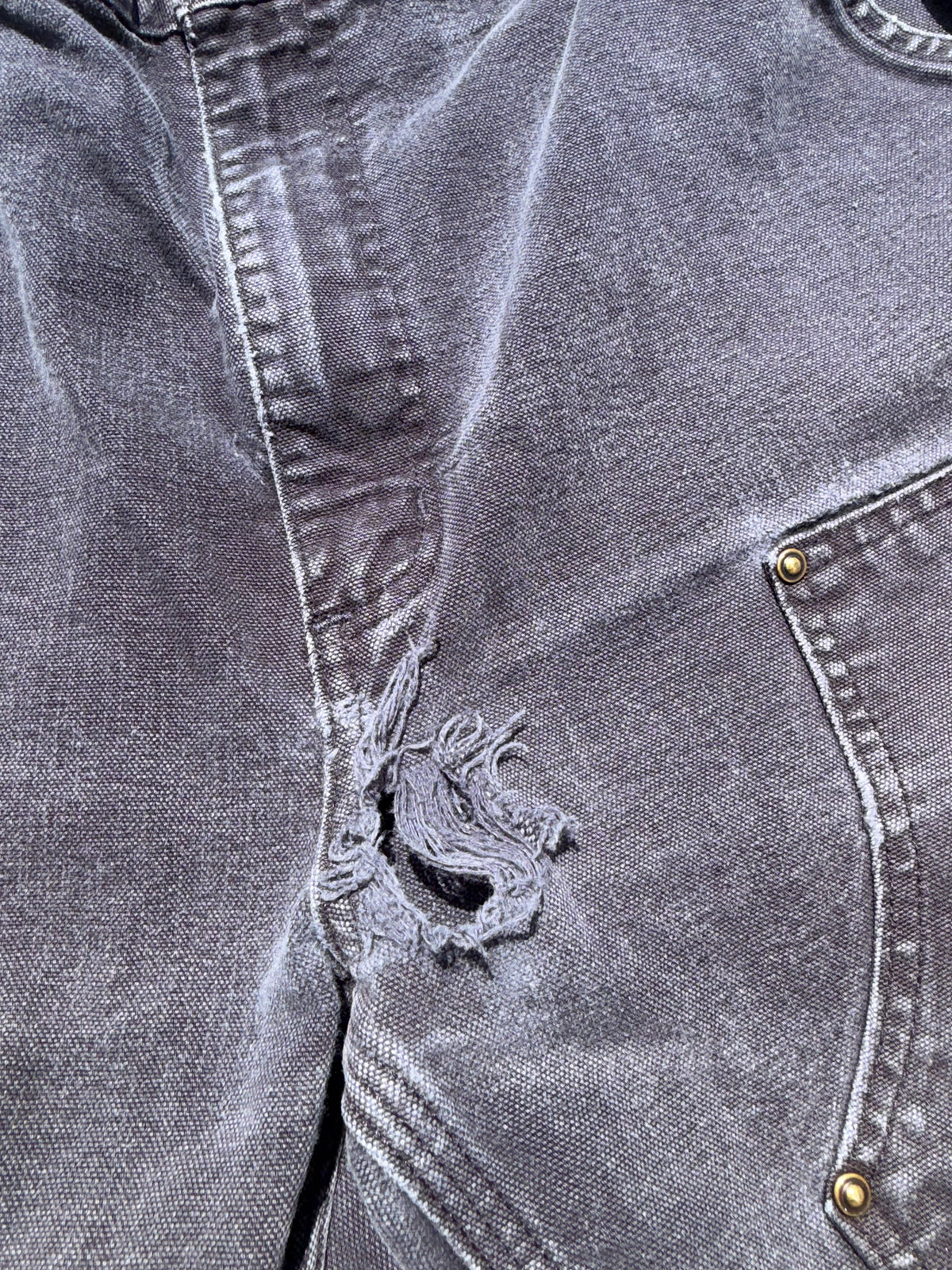 Faded and Thrashed Black Double Knee | 34x34