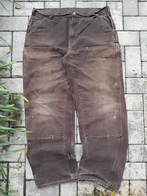 Faded and Thrashed Brown Double Knee | 38x32
