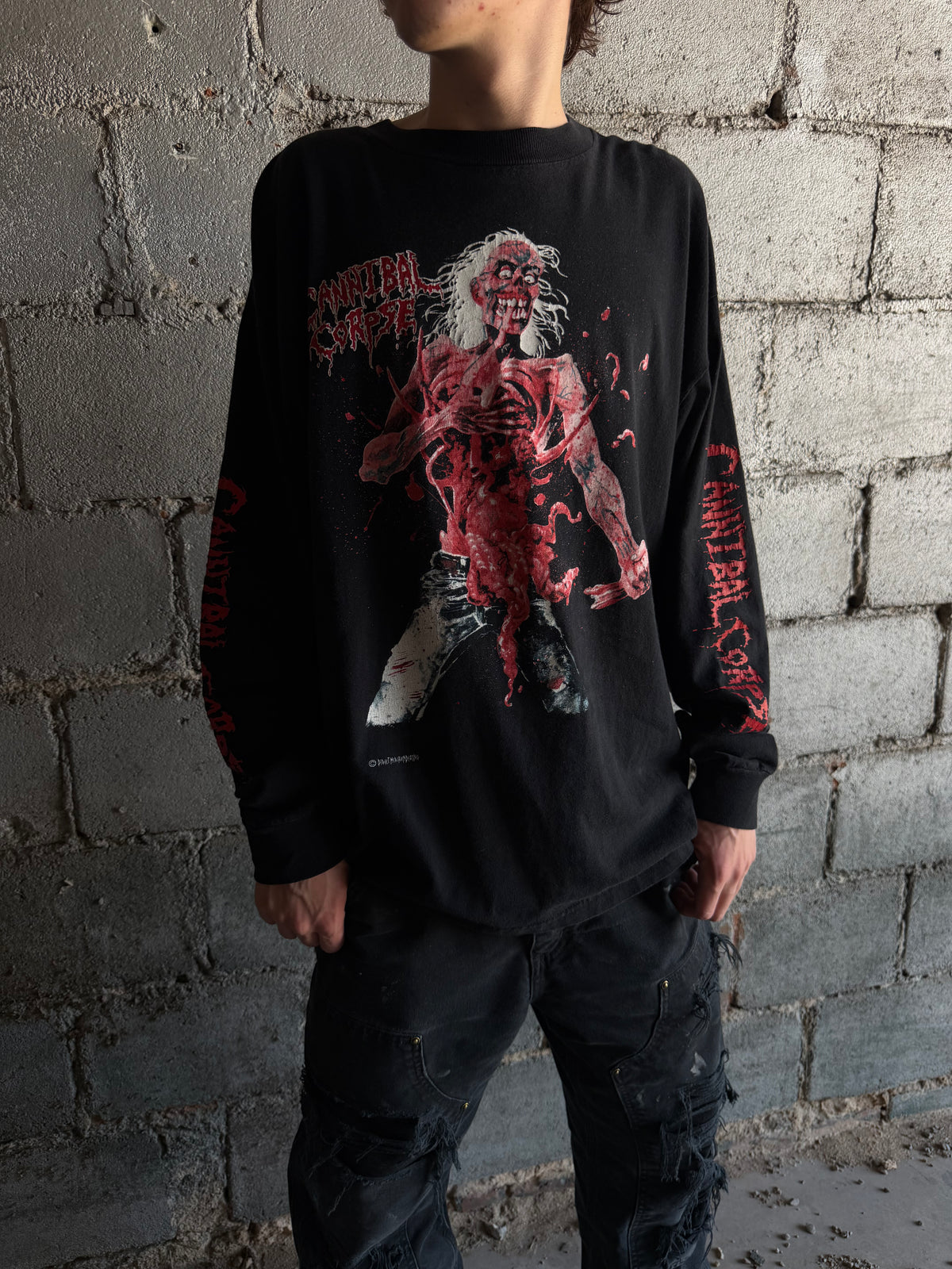 90s Cannibal Corpse Eaten Back to Life Long-sleeve (XL)