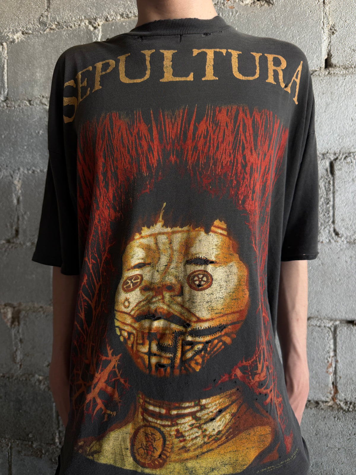 Faded Sepultura Roots Band Tee (XL)