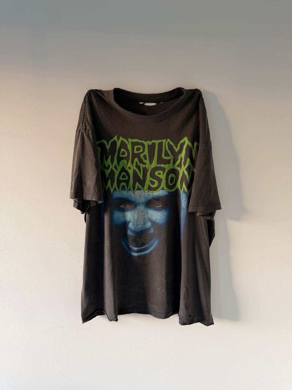 Marilyn Manson Blue Face Tee Shirt (XL)