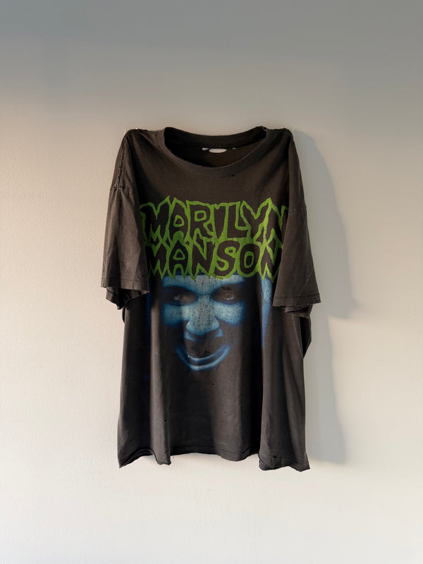 Marilyn Manson Blue Face Tee Shirt (XL)