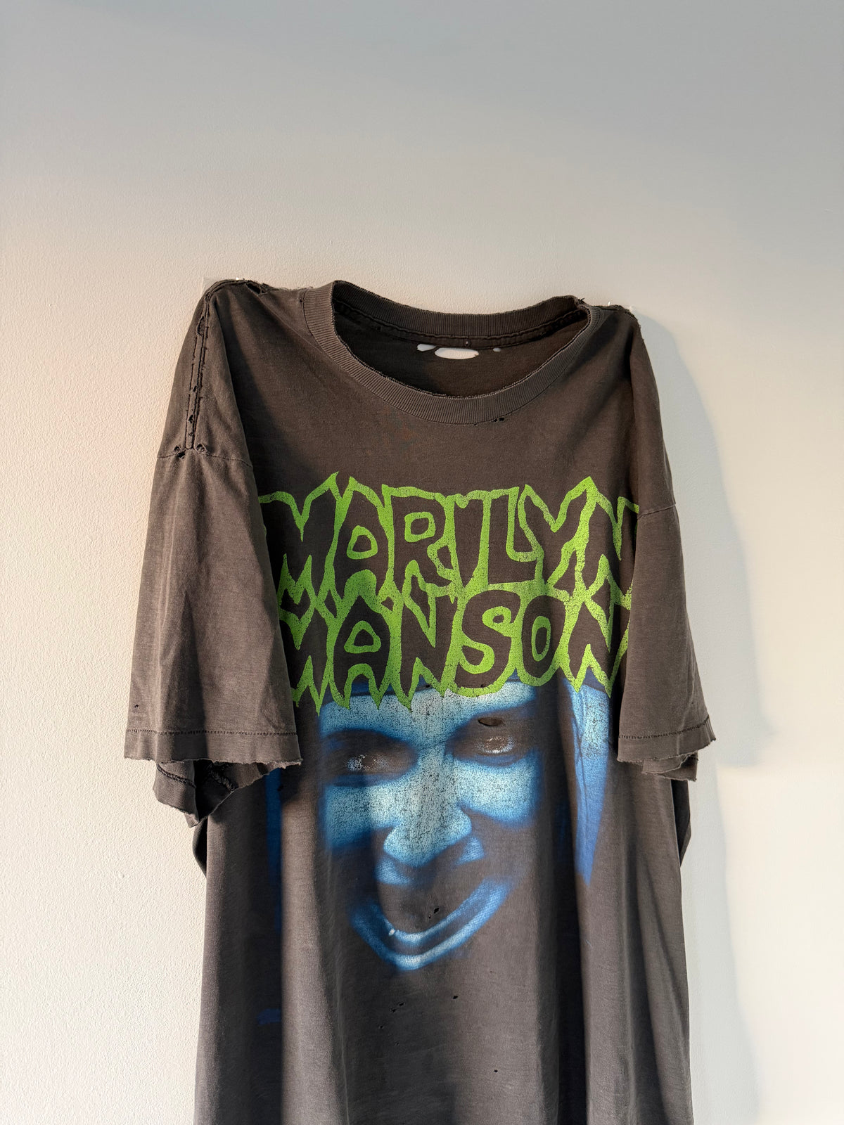 Marilyn Manson Blue Face Tee Shirt (XL)